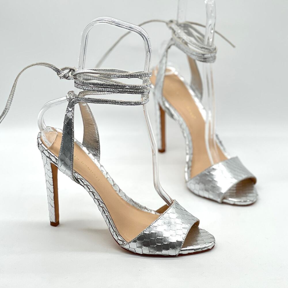 Loeffler Randall Ellie Python Embossed Heels Wome… - image 3